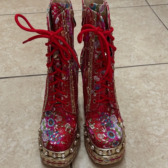 Azalea Wang Richie Rich Platform Boots - Brand New - Picture 4 of 10